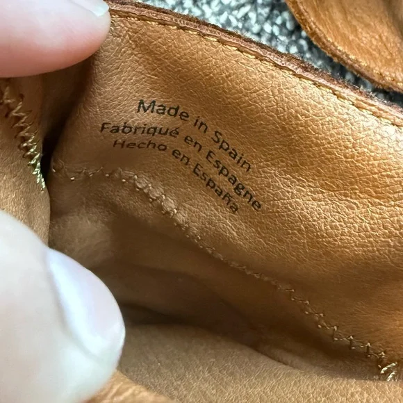 Pilcro Anthropologie Leather Ankle-Strap Flats brown size 9 - Picture 10 of 10